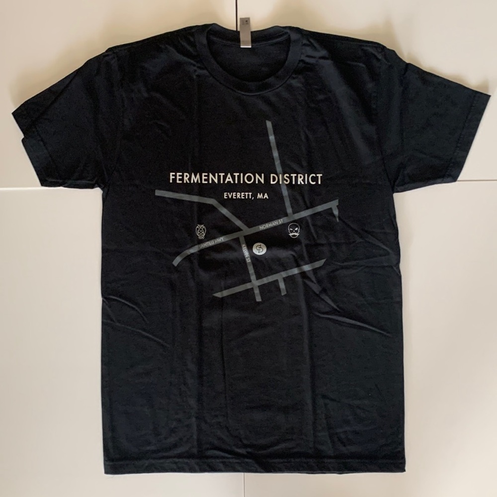 Fermentation District Boston Massachusetts Medium black tee